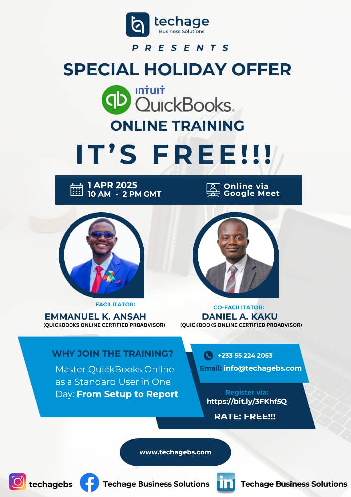Techage Ltd - Special Holiday Offer: Quick Books Online Training